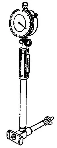 圖1-2 用外徑百分尺調整尺寸測量前應根據被測孔徑大小用外徑百分尺