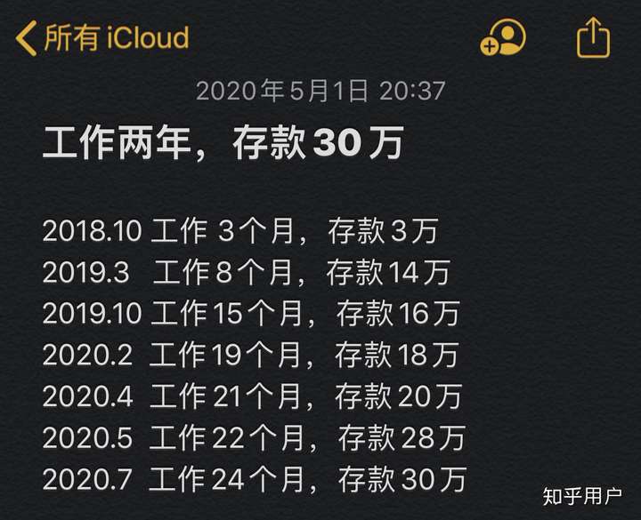 等到7月份正好毕业两年,存款30万.