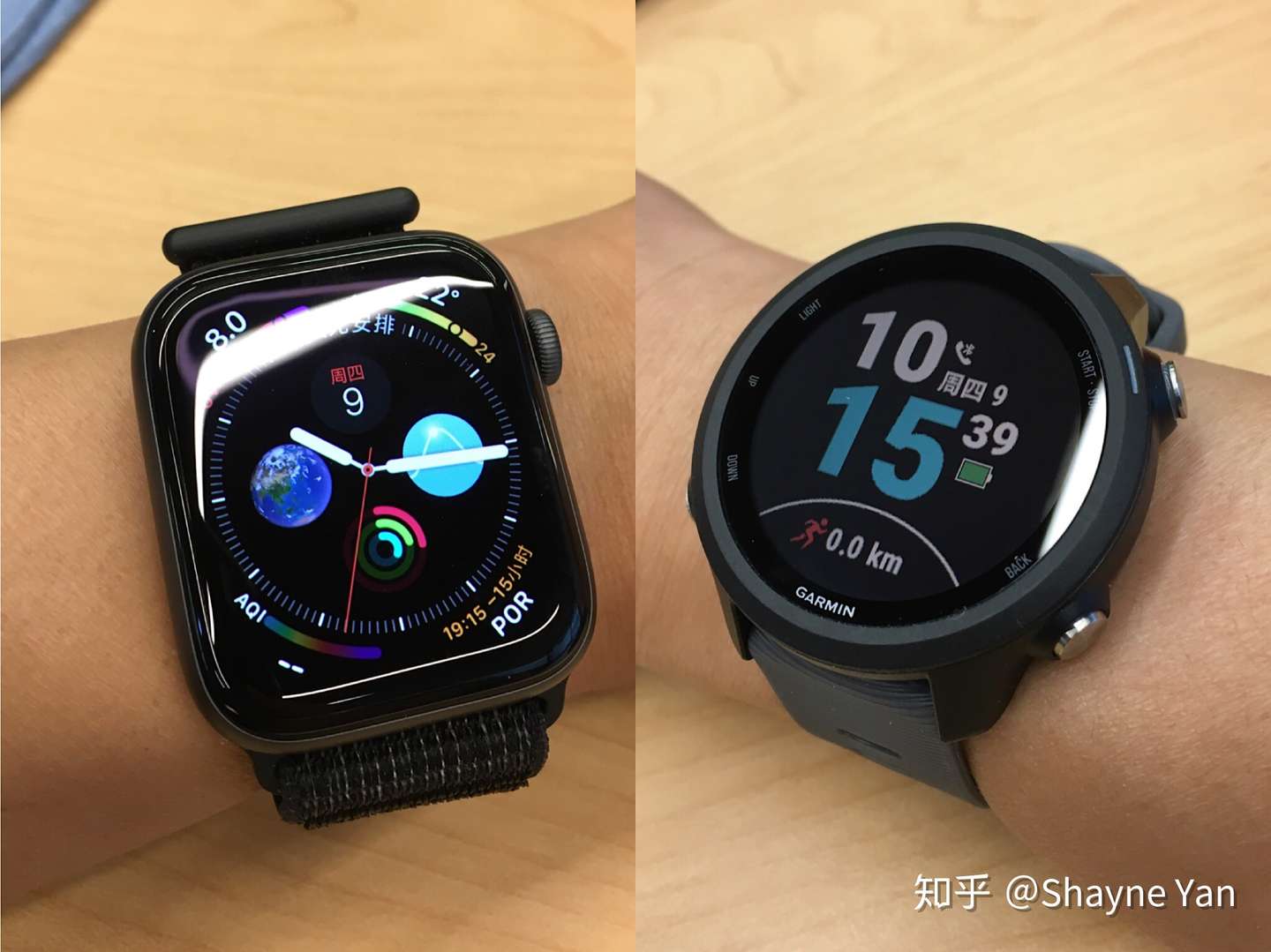 左右互搏 当apple Watch S4 遇到garmin 245 主观使用感受及选购建议 知乎