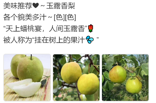 玉露香梨文案：玉露香梨水果广告文案大全，推广玉露香梨水果文案 脉脉