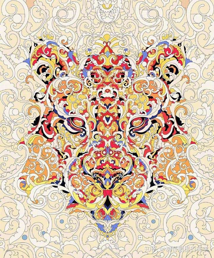 对称的插画真的好好看