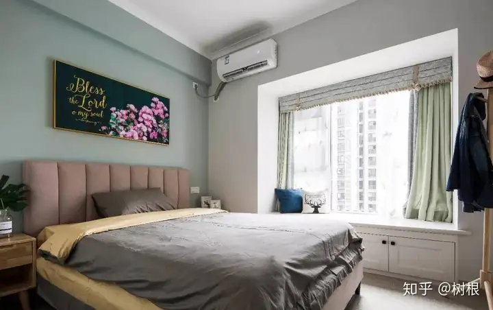婚房装修效果图，薄荷绿装饰让这个家又美又仙！(图19)