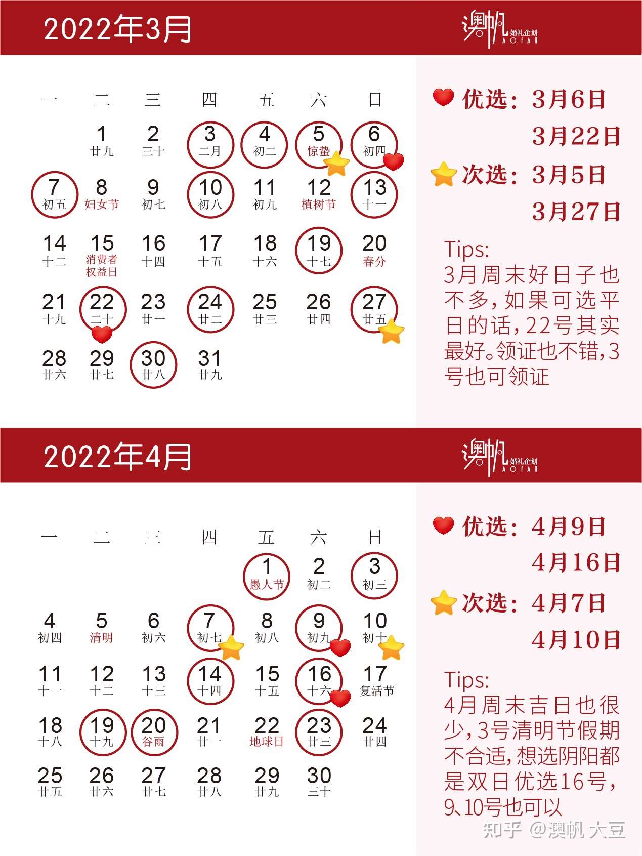 22年结婚黄道吉日 康康你会pick哪天 知乎