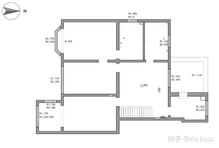 林夏设计 | 秦皇岛 270㎡现代美式轻奢住宅设计过程分享(图6)