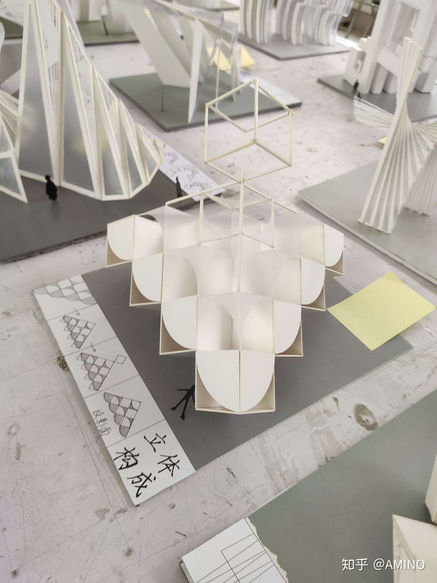 华工建筑学基础训练记录 立体构成篇 知乎