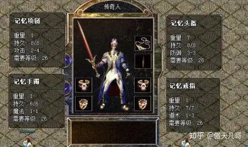 传奇五大套装你知道多少