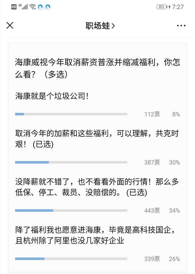 如何看待海康今年取消薪资普涨并缩减福利 知乎