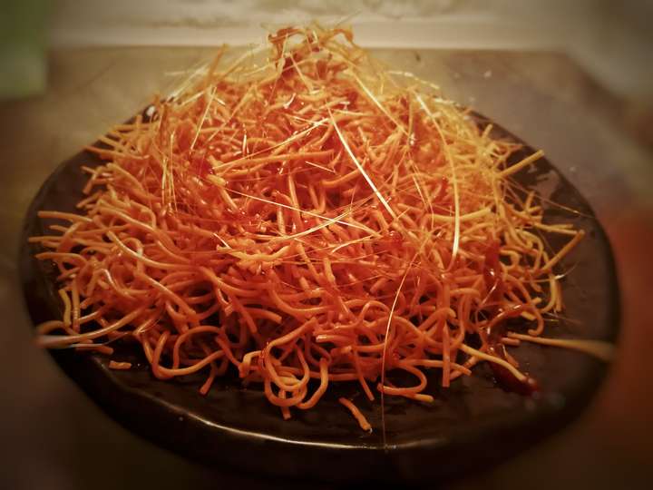 拔丝煎面怎么做?