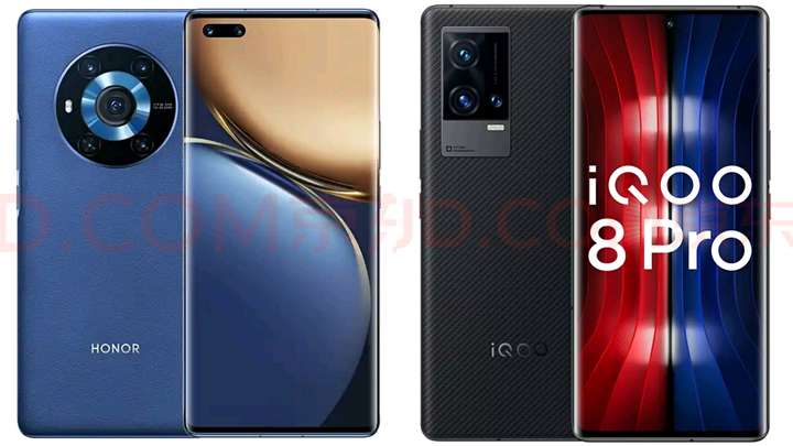 iqoo8和荣耀magic3参数配置对比iqoo8和荣耀magic3区别