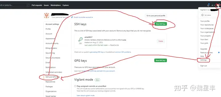 github push失败，Support for password authentication was removed - 知乎