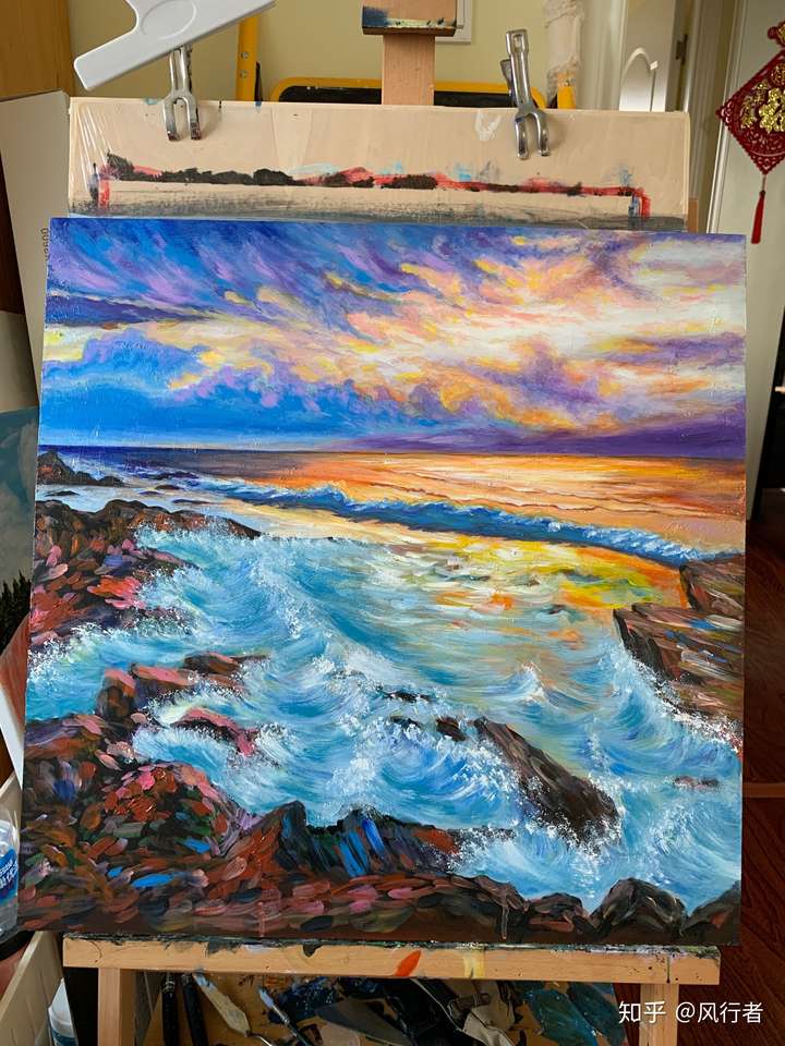 丙烯颜料怎麼画出渐变效果?