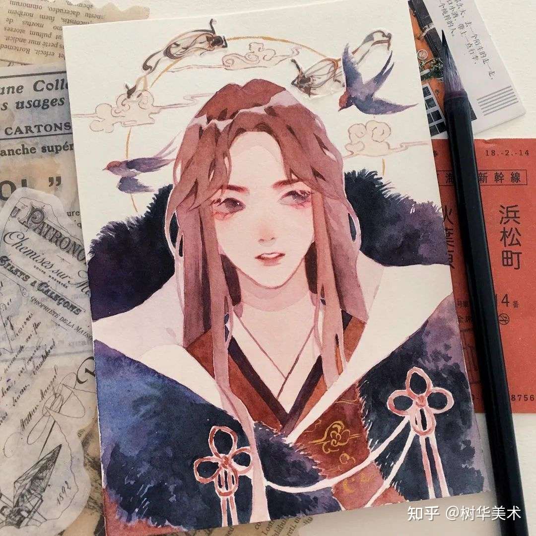用水彩来画古风人物漫画 让人一眼就爱上 知乎