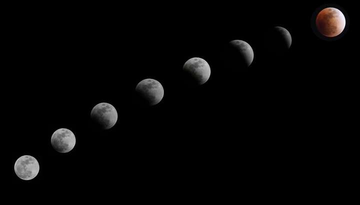 关于一月末的月全食出现红色部分如何用物理学解释?