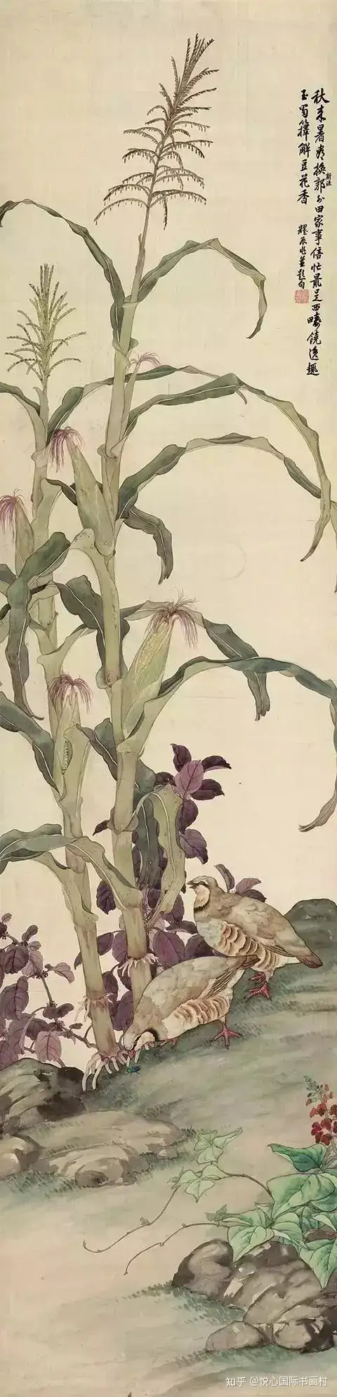 悦心赏析】花鸟大师刘奎龄绘画精品欣赏- 知乎