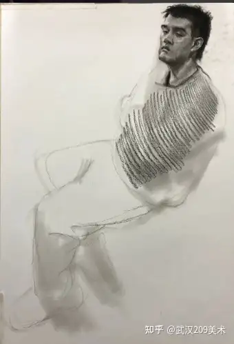 武汉209画室美术集训丨素描全身像