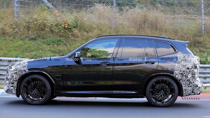 更新来的有点快2021款宝马x3m的第一张谍照曝光