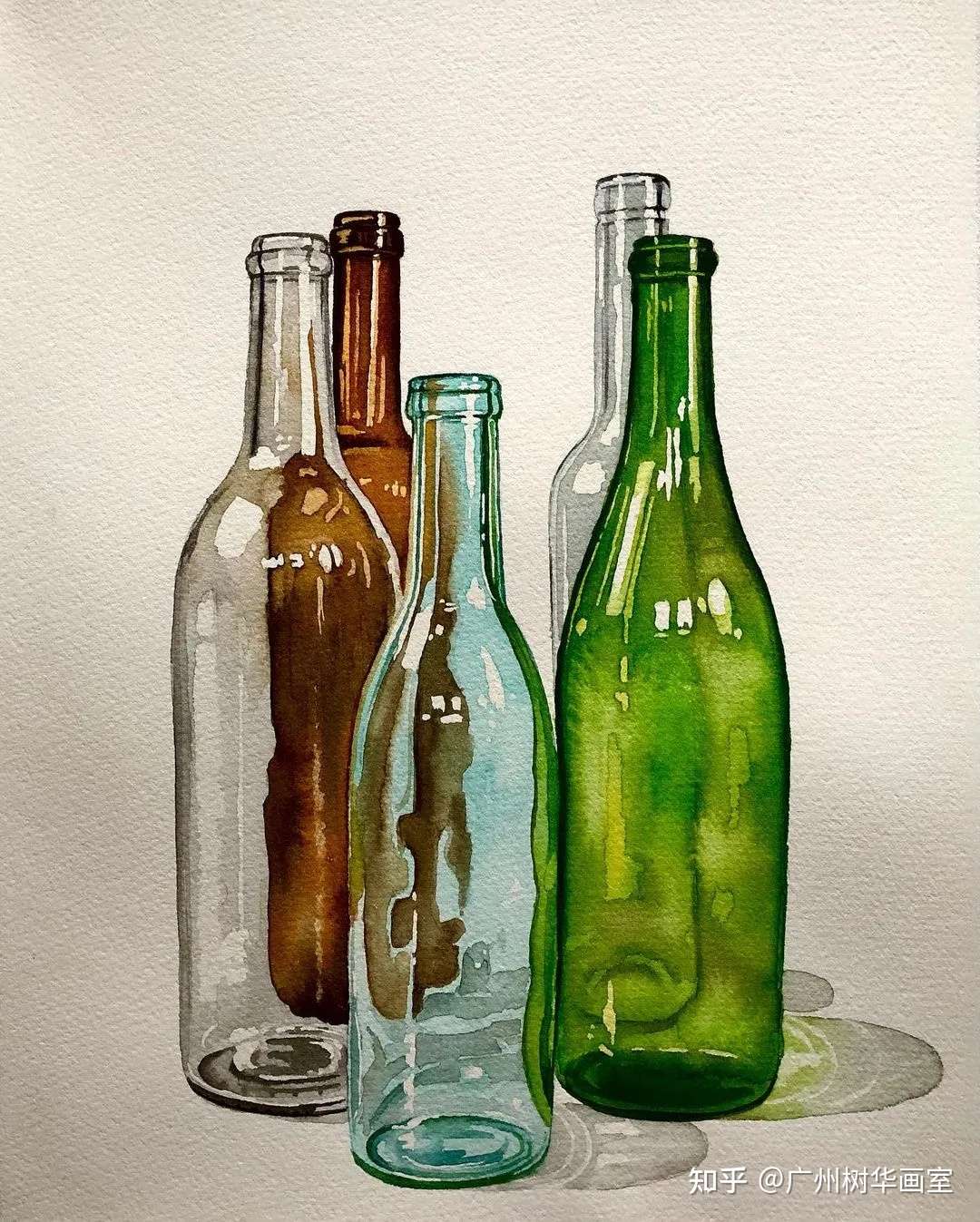 色彩如何画好玻璃质感 看似简单实则超难的玻璃瓶如何画 知乎