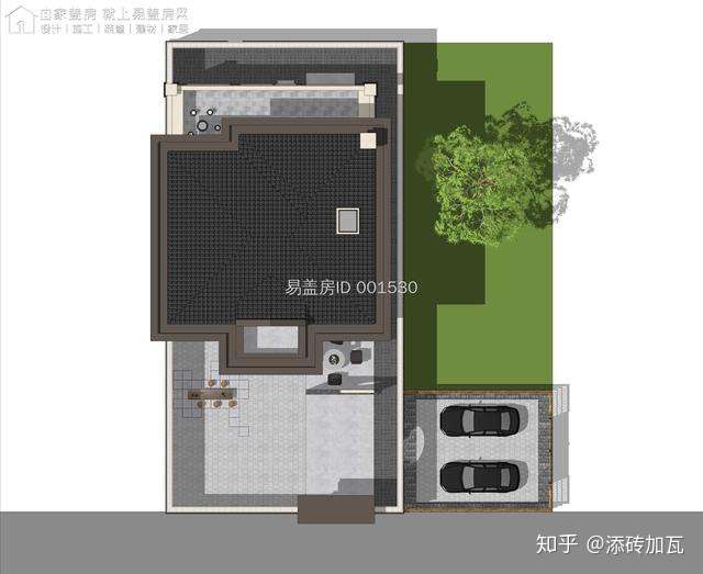 阁楼层 露台 易盖房江苏南京带多庭院舒适实用型新中式别墅 知乎