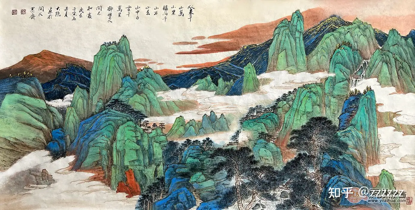 中国山水画——文化艺术瑰宝叶大隐作品- 知乎