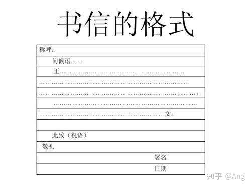 书信的格式怎么写?
