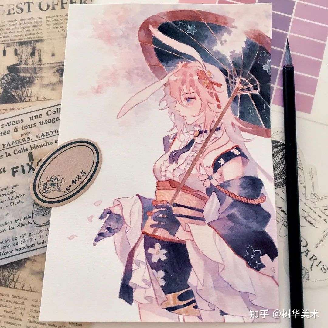 用水彩来画古风人物漫画 让人一眼就爱上 知乎