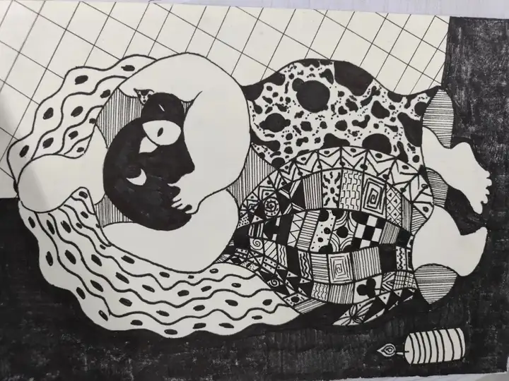 笔绘青春活力 共沐艺术阳光 | 塘栖校区优秀绘画作业展示(图23)