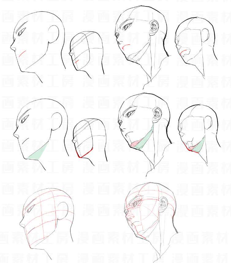 头部不同角度的画法 多图素材请收好 知乎