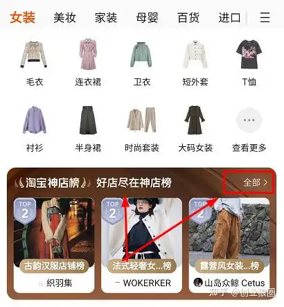 怎么发现不同风格类型的淘宝女装店铺