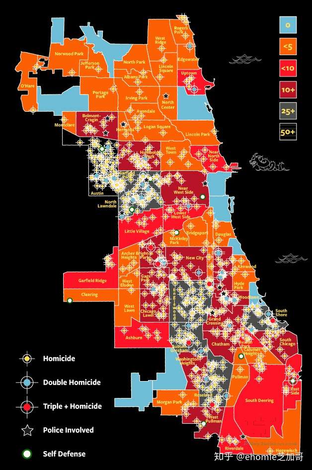 芝加哥安全区域图图片
