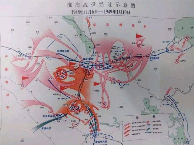 淮海战役示意图简笔画图片