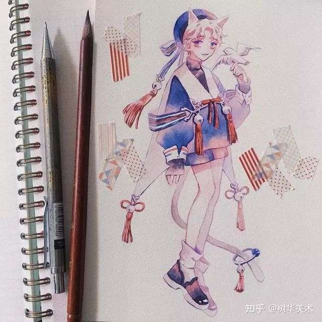 用水彩来画古风人物漫画 让人一眼就爱上 知乎