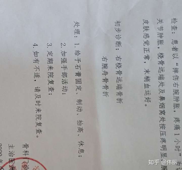手腕骨折保守治疗过程