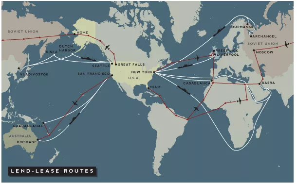 拯救苏维埃二战租借法案中的太平洋航线