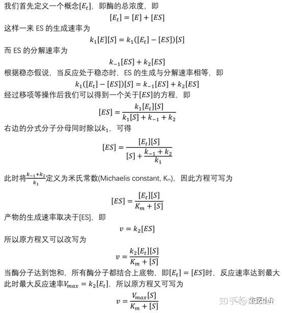 酶促反应动力学中,米氏方程怎么推导出来的?具体怎么应用?