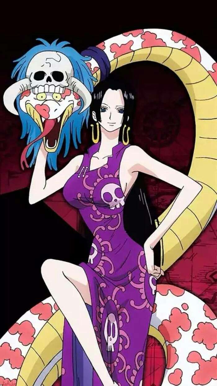 《海贼王 》 女帝——汉库克 海贼王官方设定的第一美女,穿的服饰一般