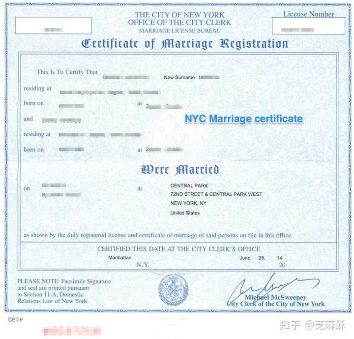 纽约结婚领证全攻略