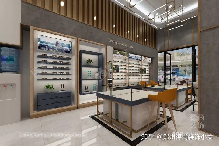 现代风格眼镜店装修设计案例，精致而内敛(图2)