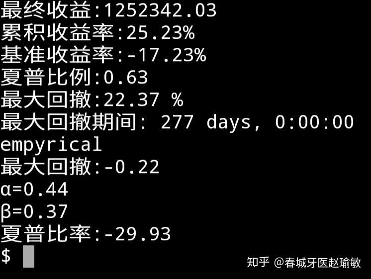 量化投资学习笔记05 检验计算回测指标程序 知乎