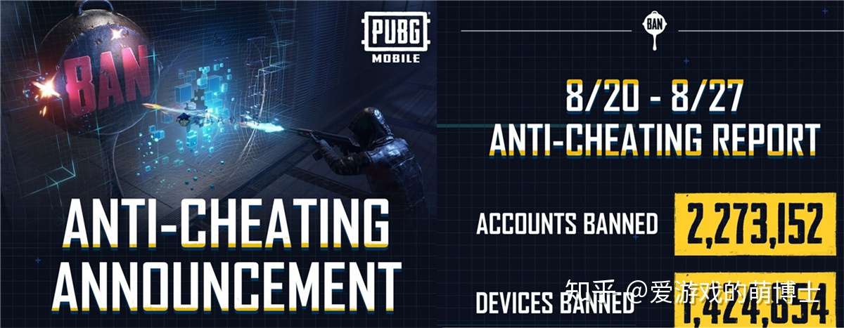 绝地求生手游 公布最新反外挂成果 作弊账号数量让人咋舌 知乎