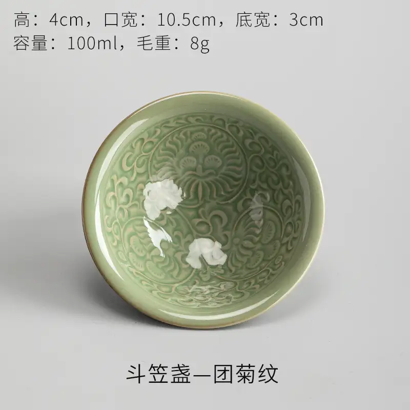 耀州窑：宋瓷再现，历时6个月手作耀州窑斗笠盏茶杯，简约质朴是生活的