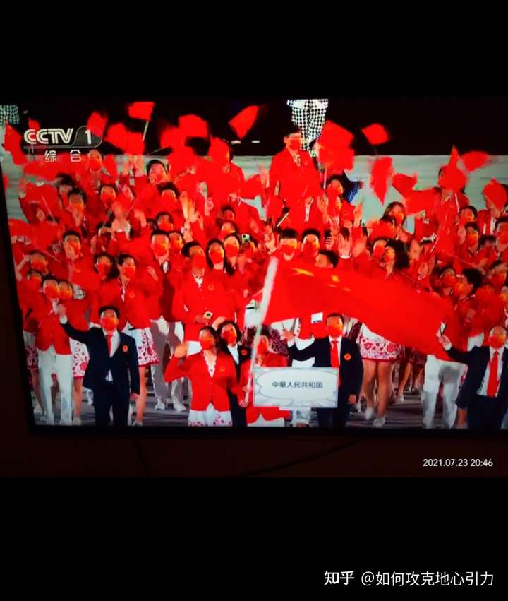 东京奥运会开幕式上,看到中国代表团出场,你有怎样的感触?