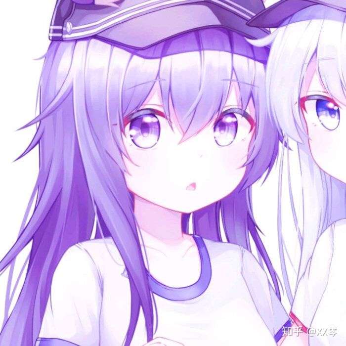 紫色系闺蜜头像2张图片