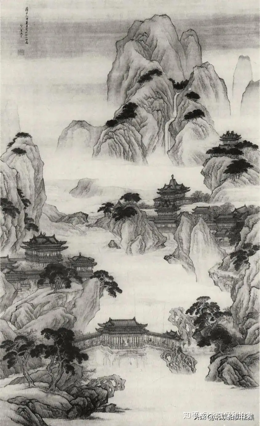 中国董寿平画家　捲り　肉筆保証　真作 中国董寿平画家 捲り 肉筆保証 真作
