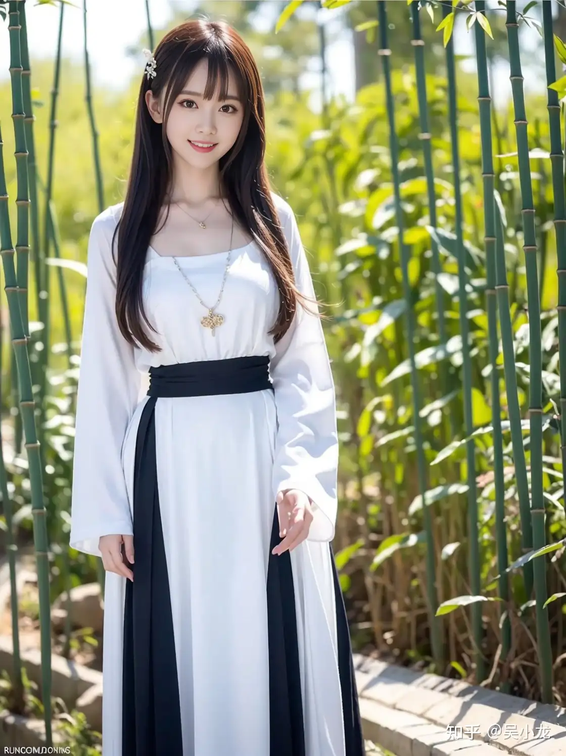 AI绘画：竹林中的古风少女- 知乎