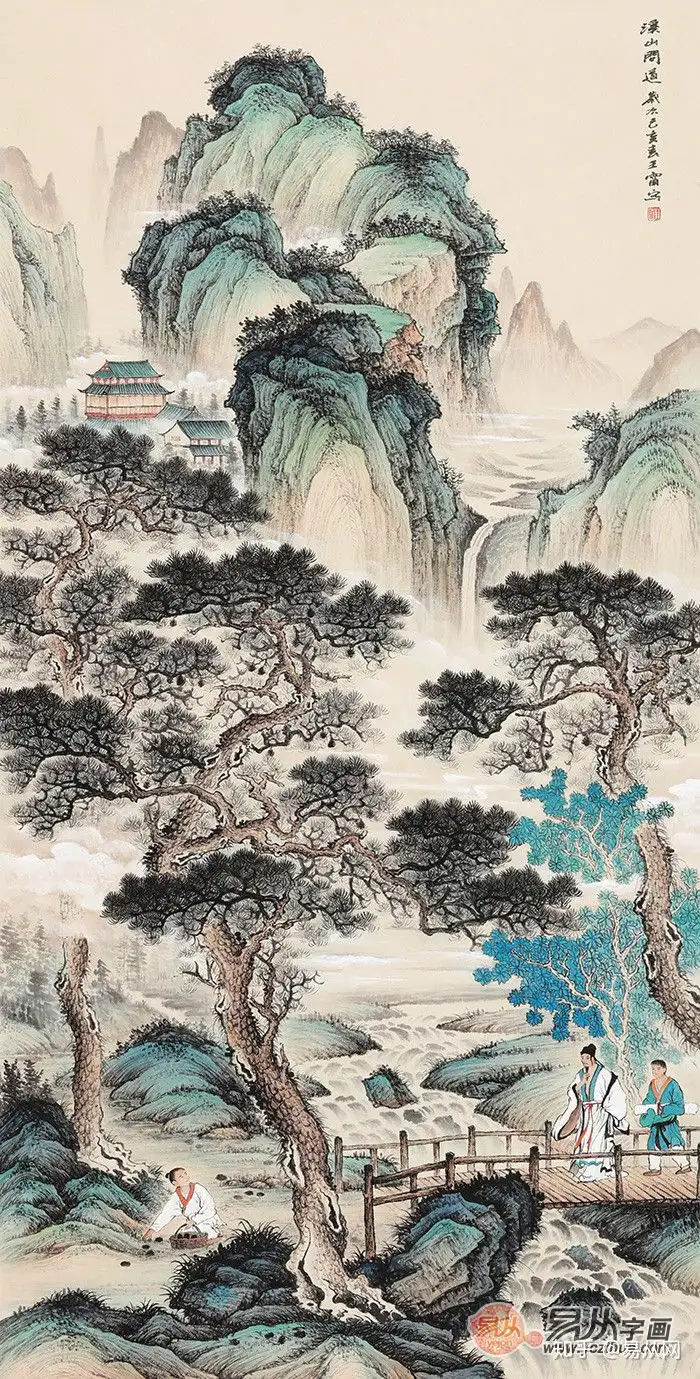 解读｜当代中美协画家王宁笔下国画——溪山问道- 知乎