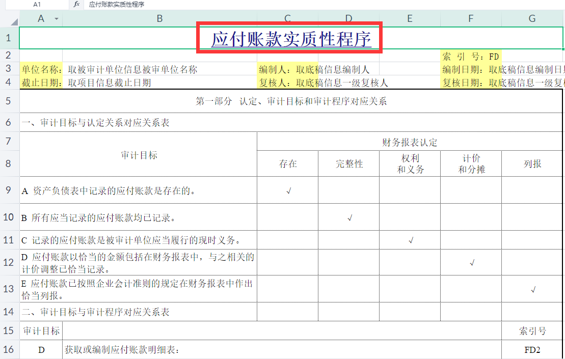 不用费心四处找啦 吐血整理的四大事务所审计工作底稿 拿去用吧 知乎