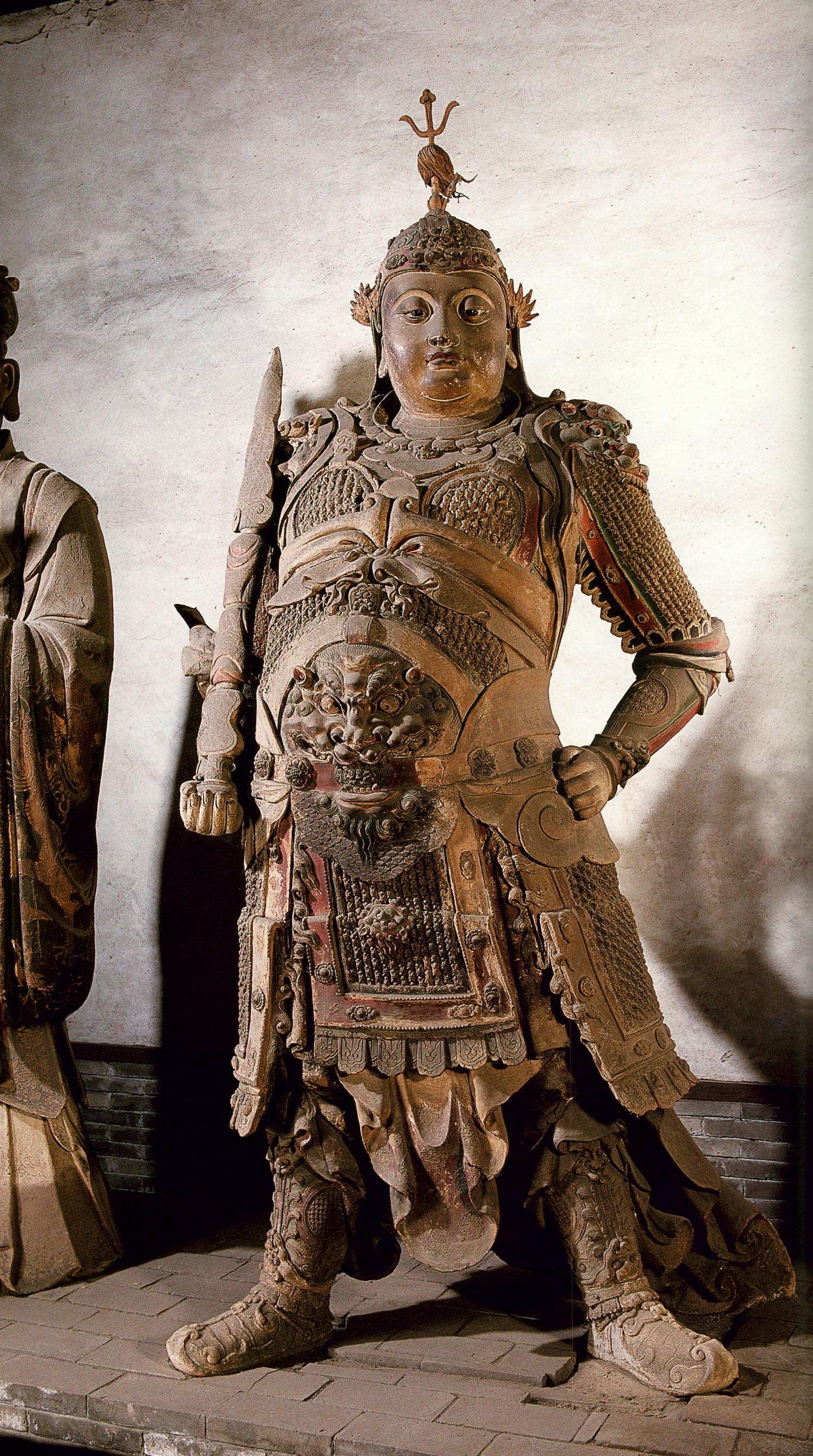 这尊古代彩塑出自哪里想找到同一处的其他雕塑图片