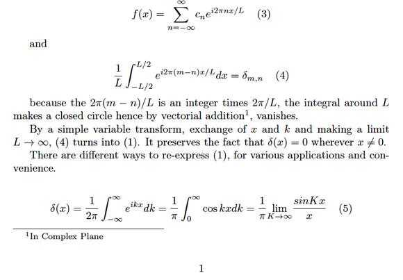 狄拉克函数证明?