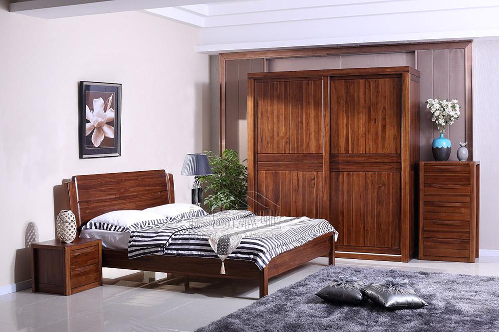 请教主卧实木家具用材,北美黑胡桃木、美国红