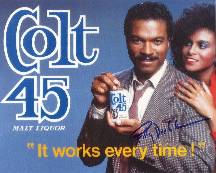 这个情景源自美国演员billy dee williams在上世纪80年代为colt 45